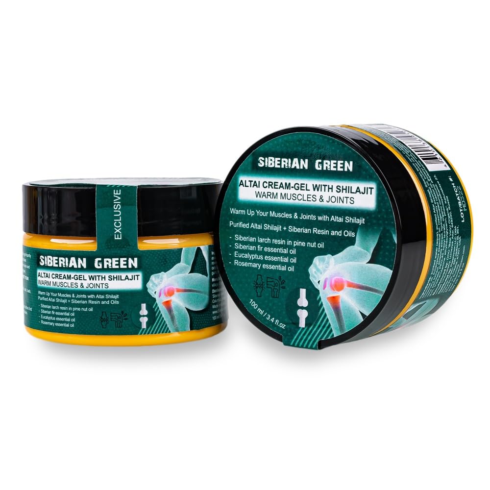Packaging box of Siberian Green Altai Cream-Gel highlights natural ingredients.