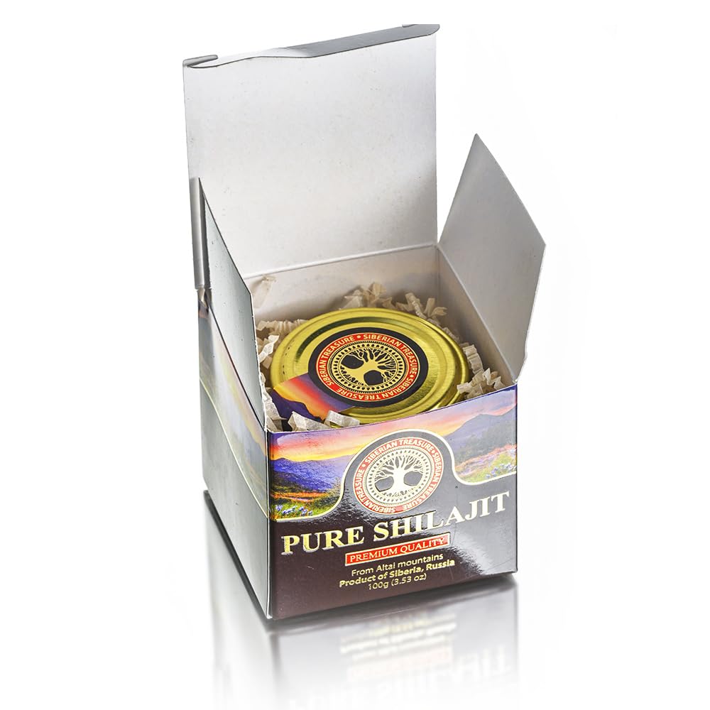 Siberian Treasure glass jar on wood emphasizes premium packaging and freshness.