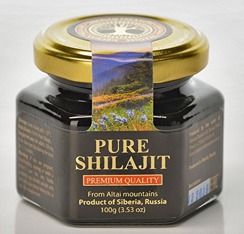 Siberian Treasure pure shilajit resin closeup showcasing natural color and texture.