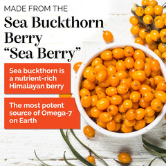 Sibu Sea Buckthorn Omega-7 sachet packaging is compact for on-the-go use.
