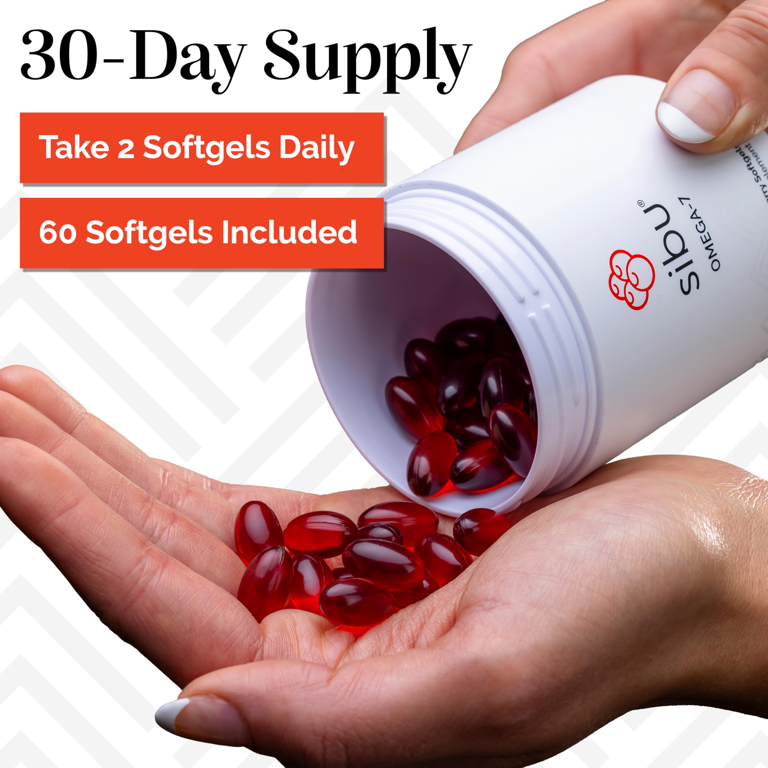 Sibu Softgels with clear cap and label, emphasizing premium quality for daily use.
