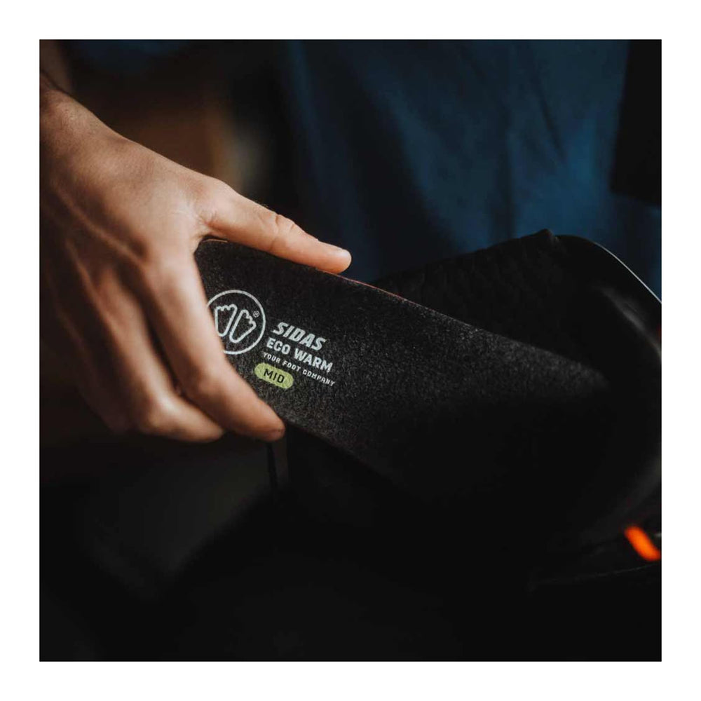 Soft cushioning keeps feet dry and cozy inside ski boots during long days