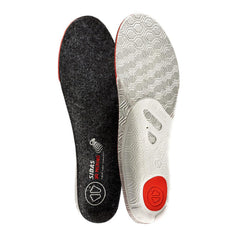 Sidas insoles with aluminum film reflect heat for lasting warmth on slopes.