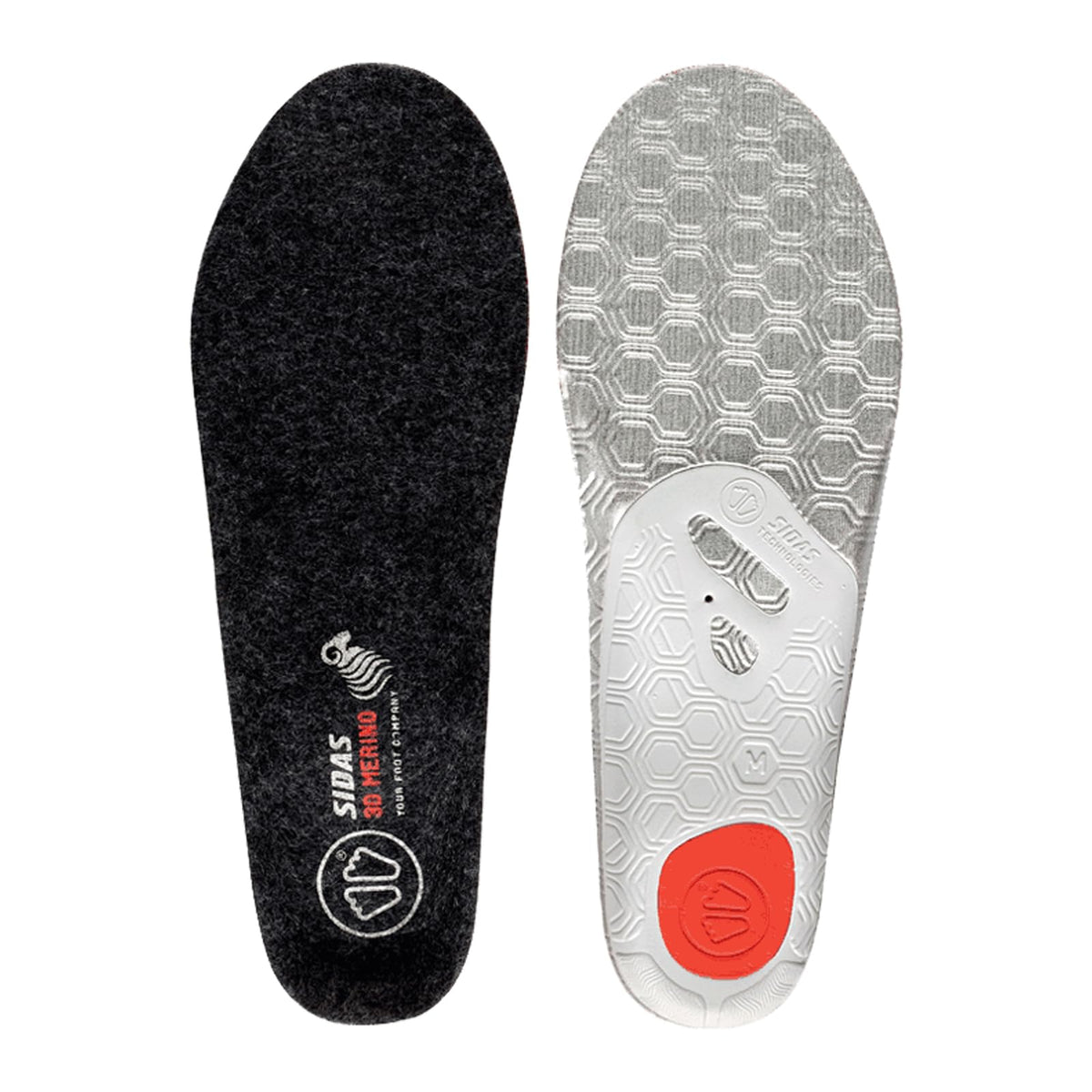 Sidas Winter 3D Merino overlay insoles keep feet warm during cold ski days.
