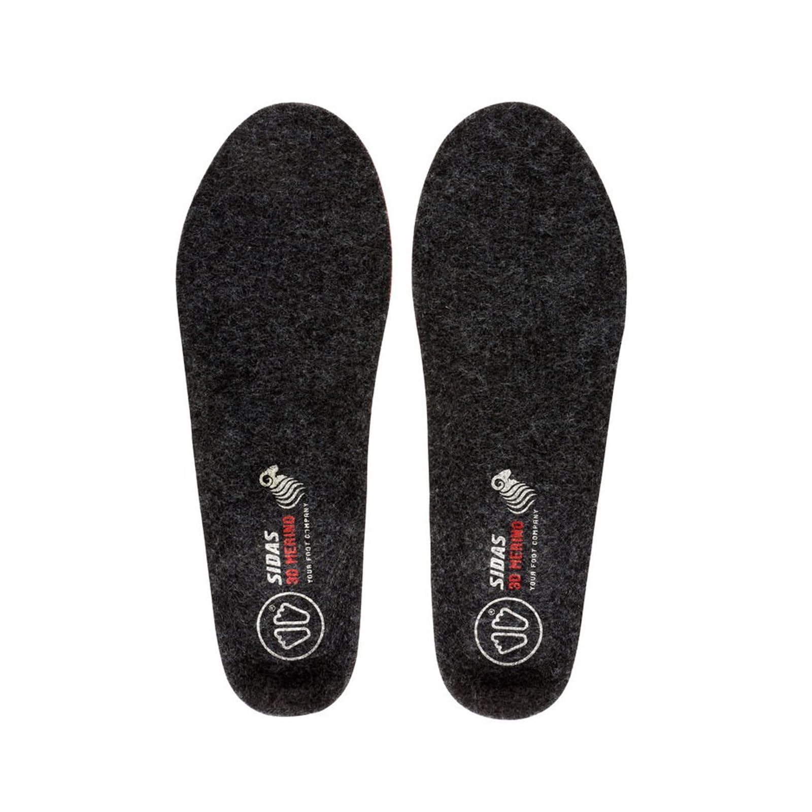 SIDAS Winter 3D Merino insoles EVA heel pad provides targeted cushioning.