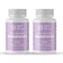 Sierra Life Sciences melatonin 10 mg bottle supports a smoother nightly routine.