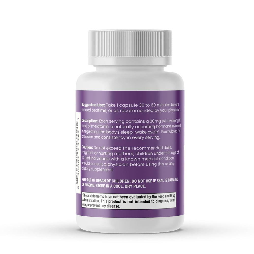 Non-GMO label on Sierra Life Sciences melatonin package for clean labeling.