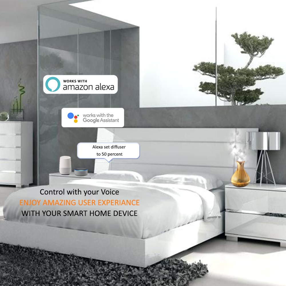 Sierra Modern Home Diffuser 360° ultrasonic diffusion preserves aroma quality