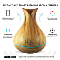 Sierra Modern Home Diffuser in bedroom creates calming ambiance