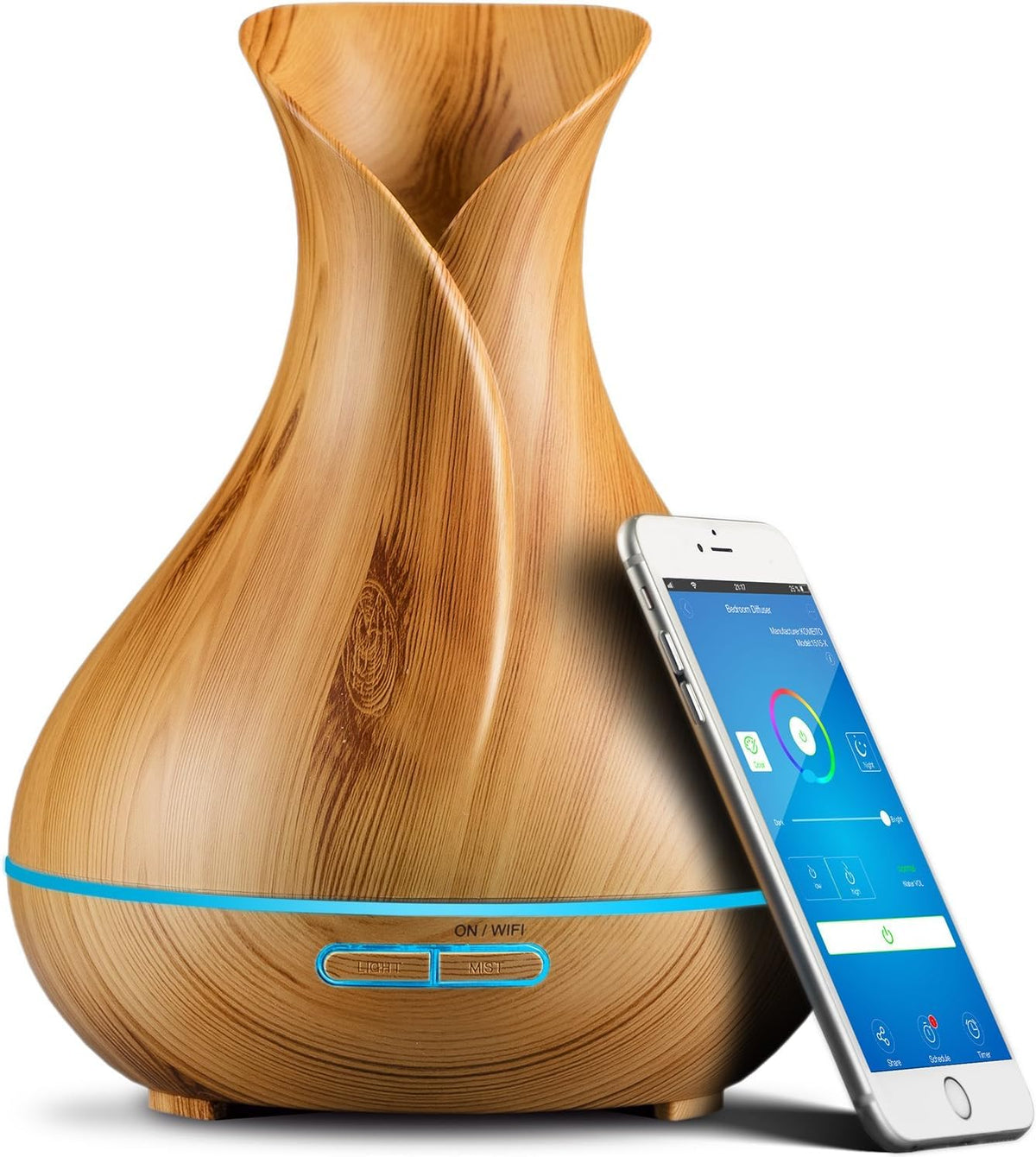 Sierra Modern Home smart diffuser front view with 400ml tank for lasting aroma.