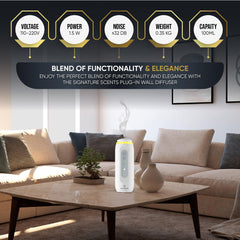 Signature Scents diffuser covers up to 800 sq ft for larger rooms