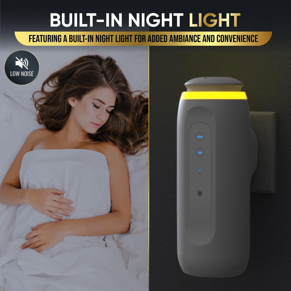 Signature Scents diffuser tilt protection alarm helps prevent spills