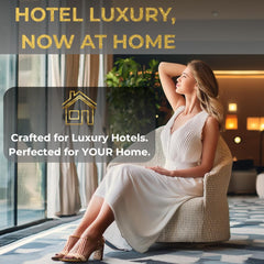 Signature Scents Wild Ambition hotel lobby scene conveys bold fragrance in public spaces.