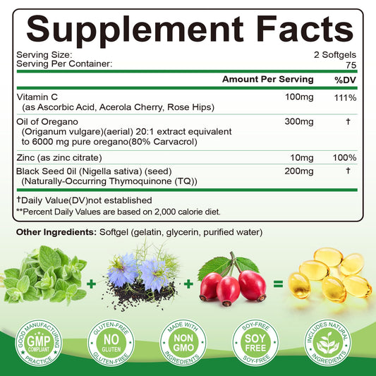 Signilife black seed oil softgel capsule showcasing thymoquinone-rich blend