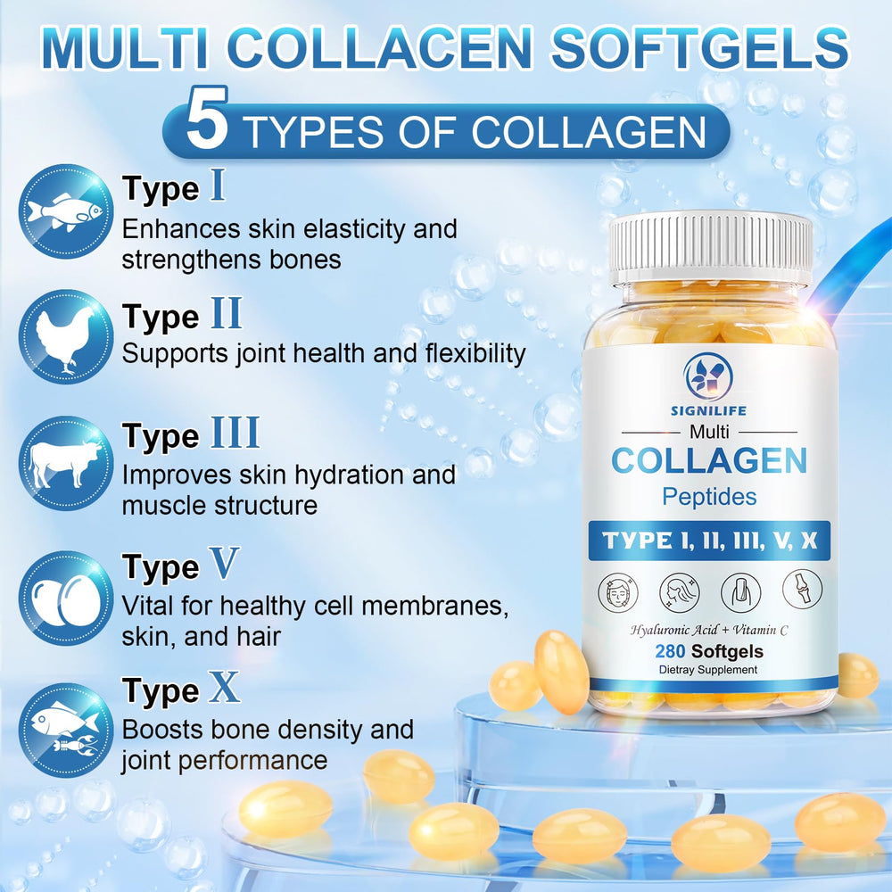 Signilife bottle label features vitamin C and biotin for hair and nails