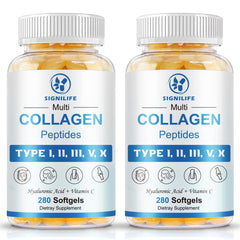 Signilife multi collagen softgels bottle for convenient daily beauty support