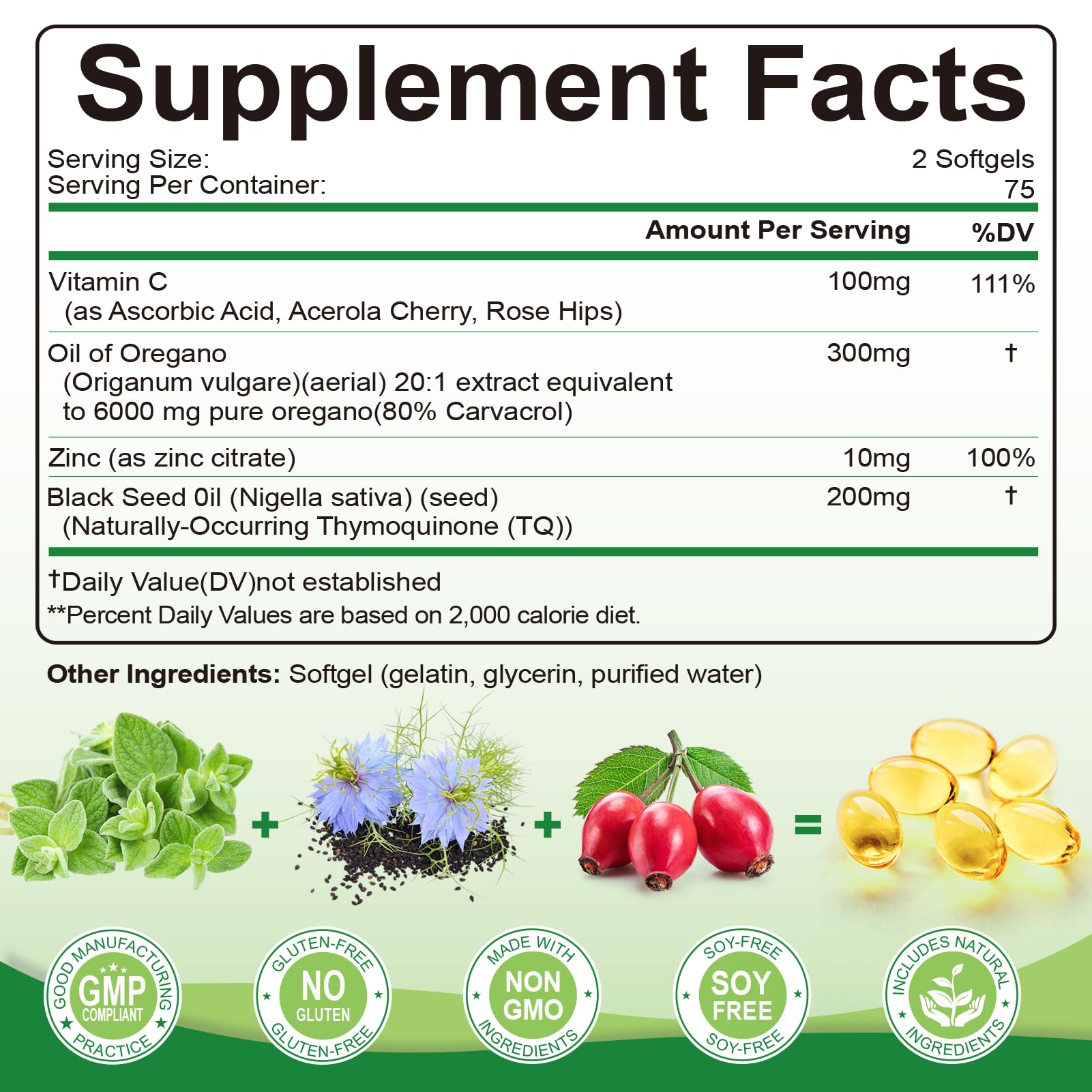SIGNILIFE softgels close-up showing easy-to-swallow blend.