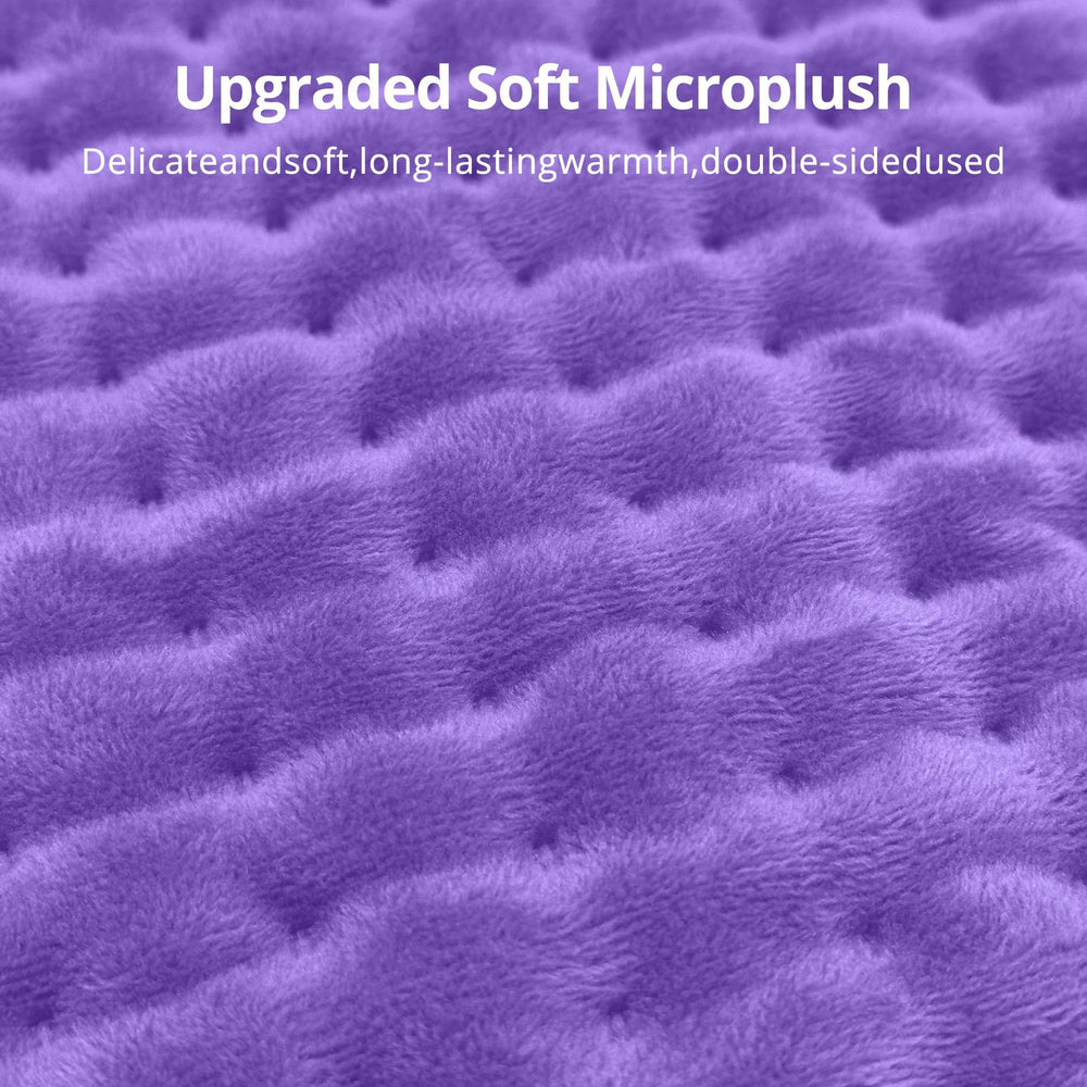 Siinsay heating pad features soft microfibre fabric for cozy comfort.