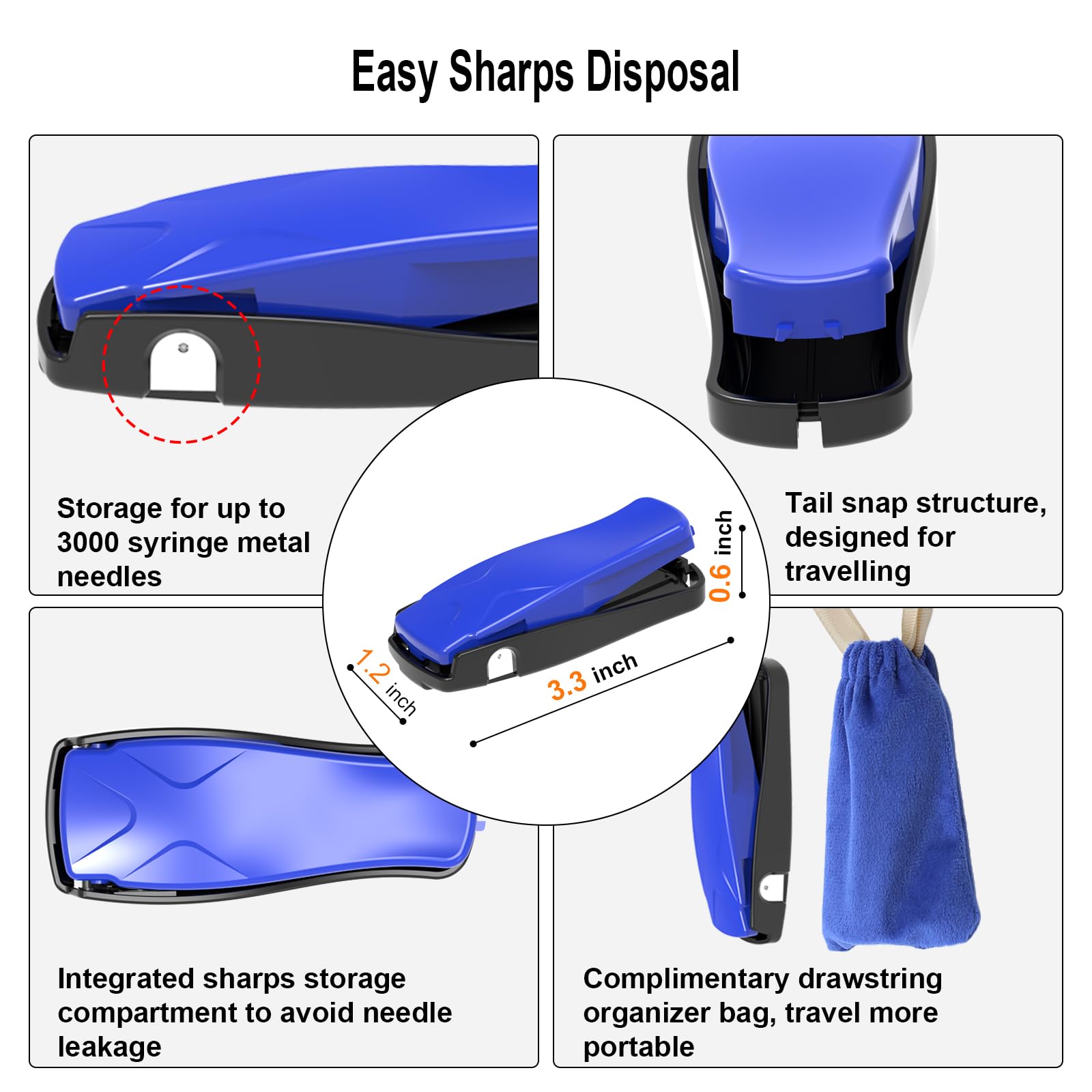 sijidou needle clipper easy-use lever for fast clipping.
