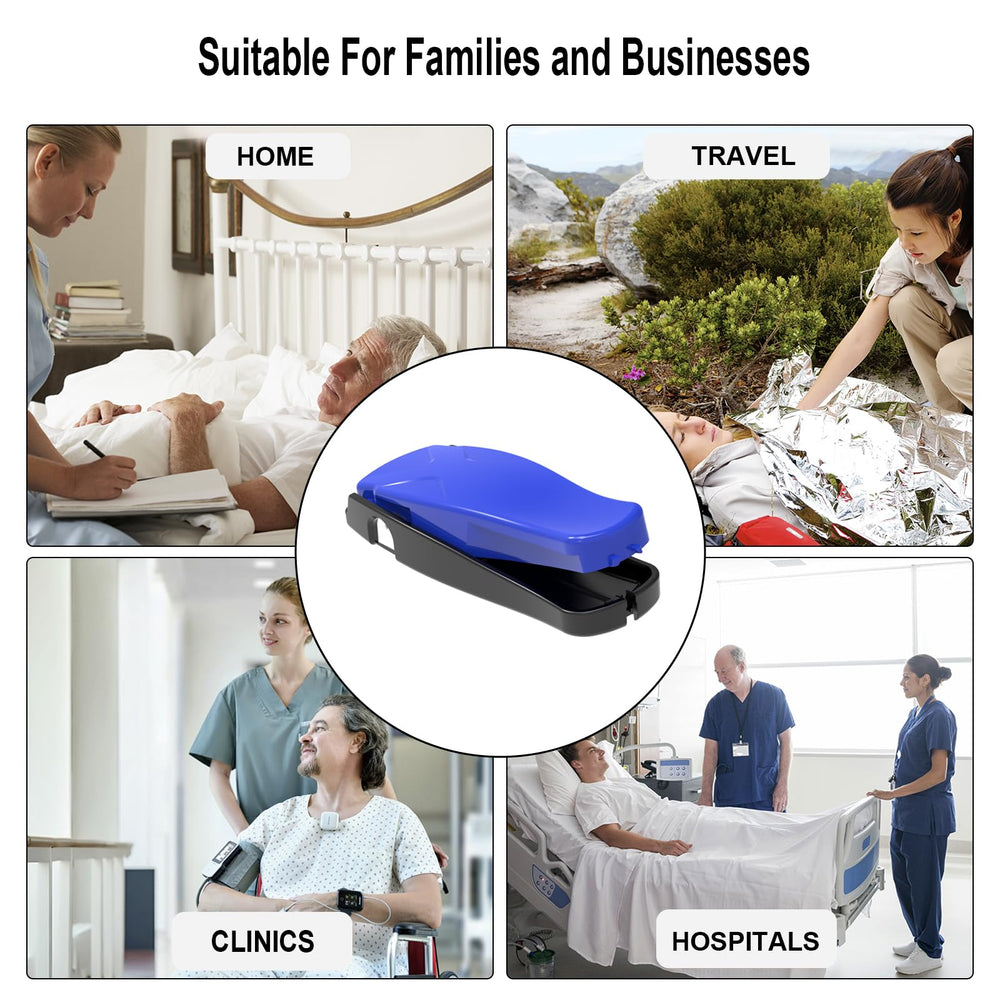 sijidou needle clipper travel-ready setup in a diabetic supplies bag.