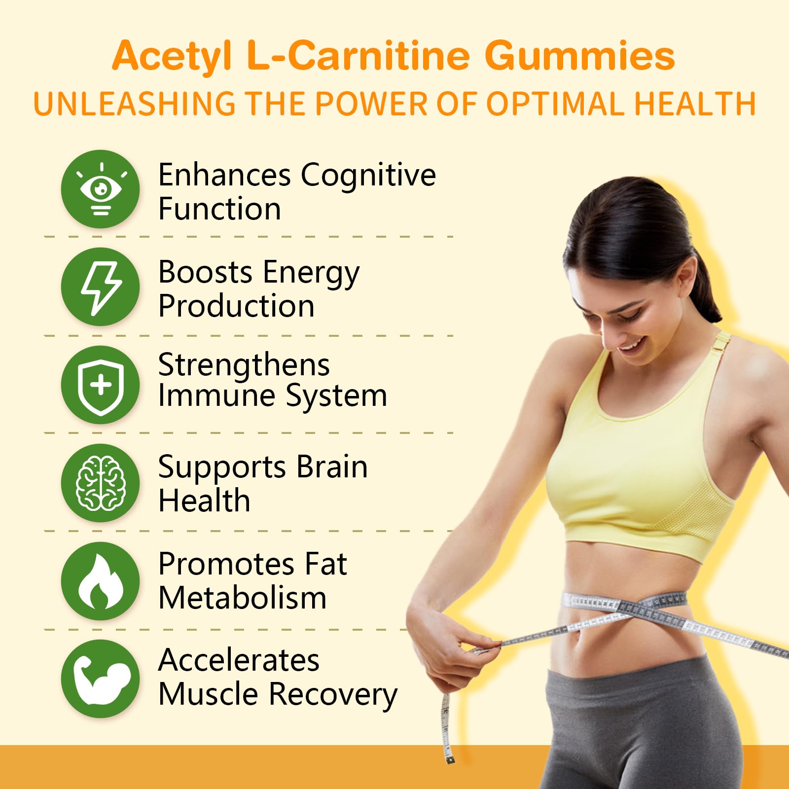 Sijigood acetyl L-carnitine gummies vegan formula in blister pack.