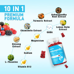 Sijigood Ashwagandha Gummies being poured for easy daily intake.