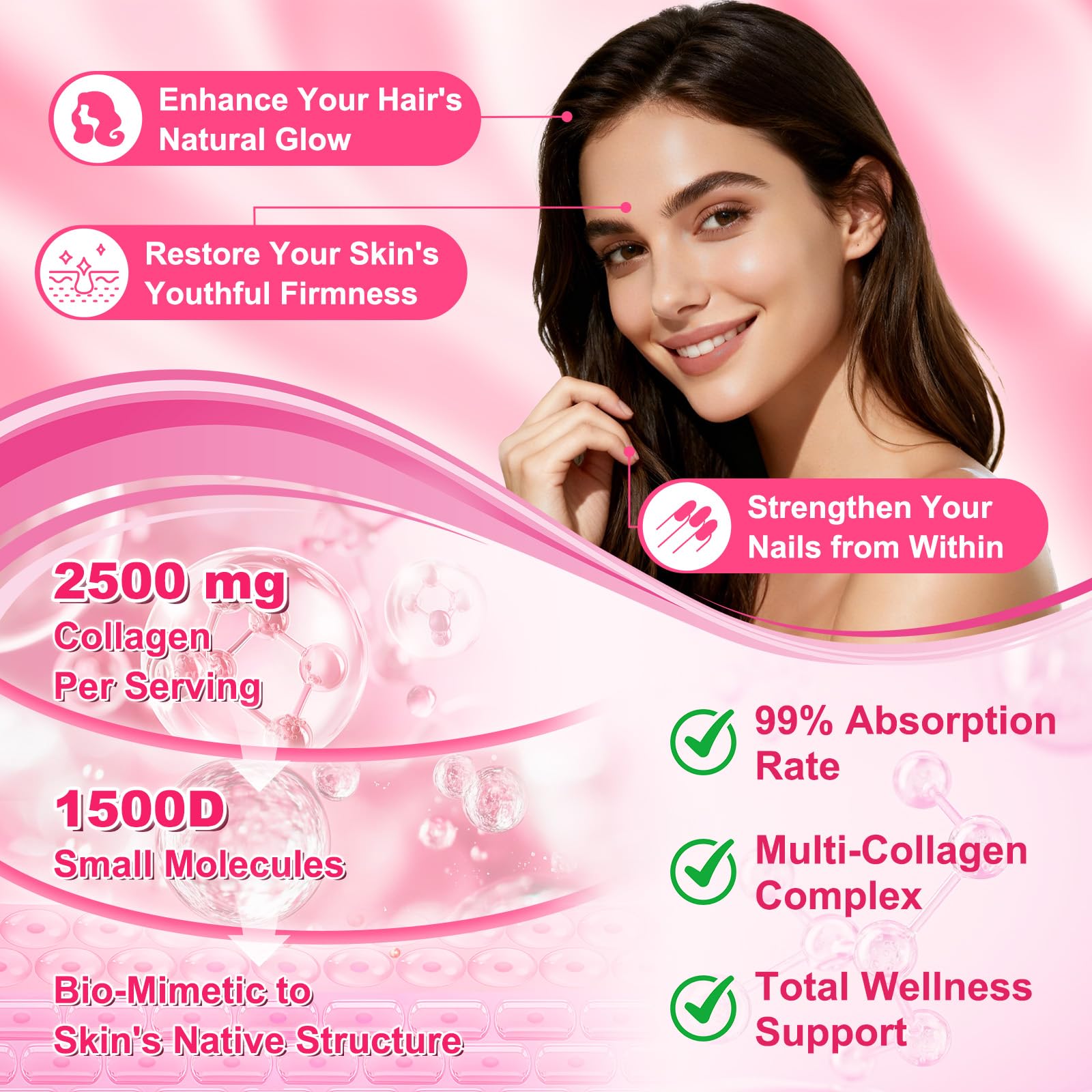 Sijigood collagen gummies wide-mouth jar for easy daily access.