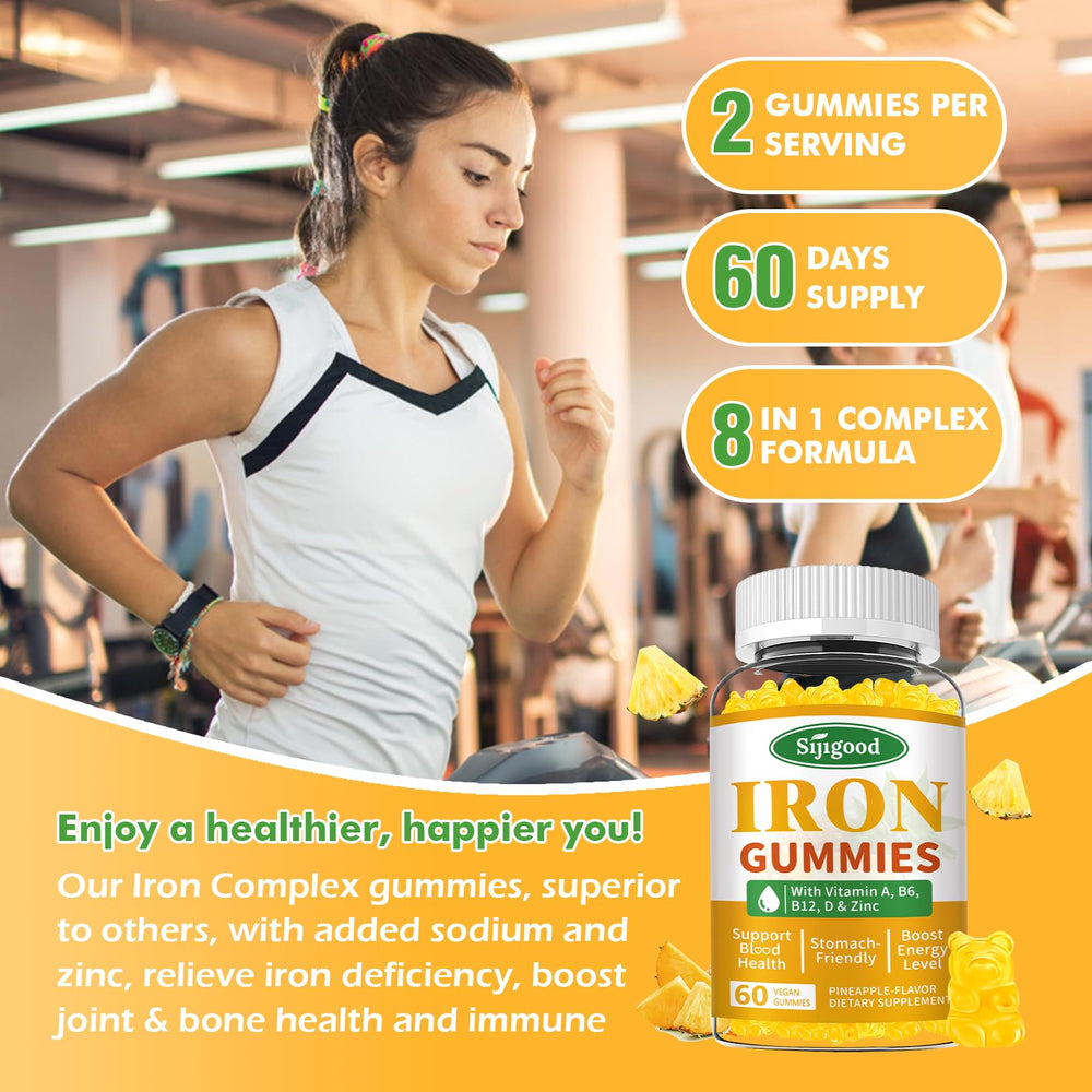 Sijigood iron gummies user enjoying pineapple flavor during daily routine