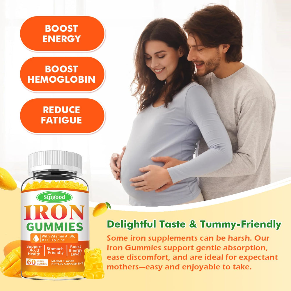 Sijigood iron gummies serving plate hints at a snack-like routine with benefits.