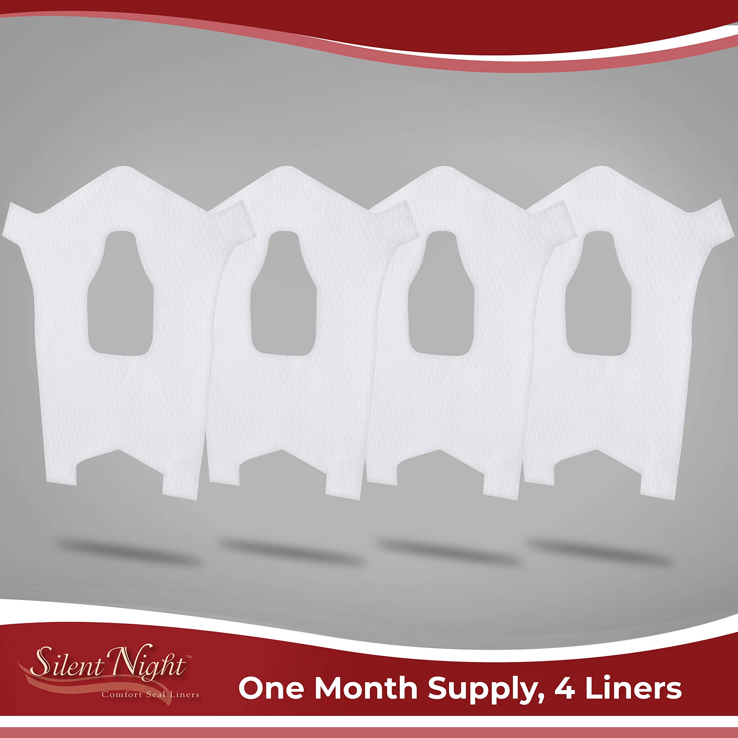 Silent Night liner mounted on mask showing snug fit