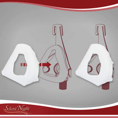 Silent Night liner with Quick Stick Tabs secured to mask