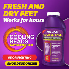 Silka Antifungal Liquid application on the foot.