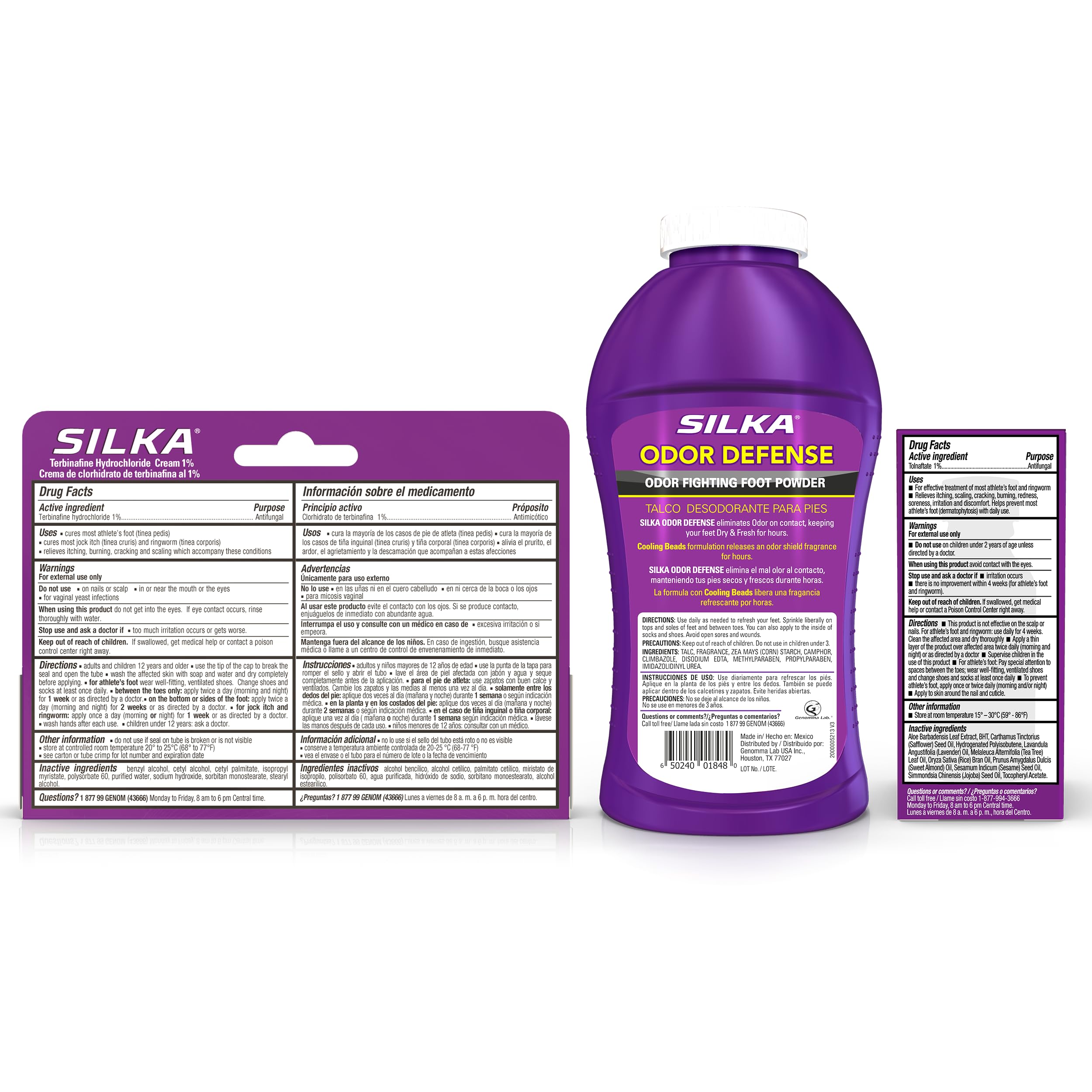 Silka Antifungal Cream used during on-the-go routine.