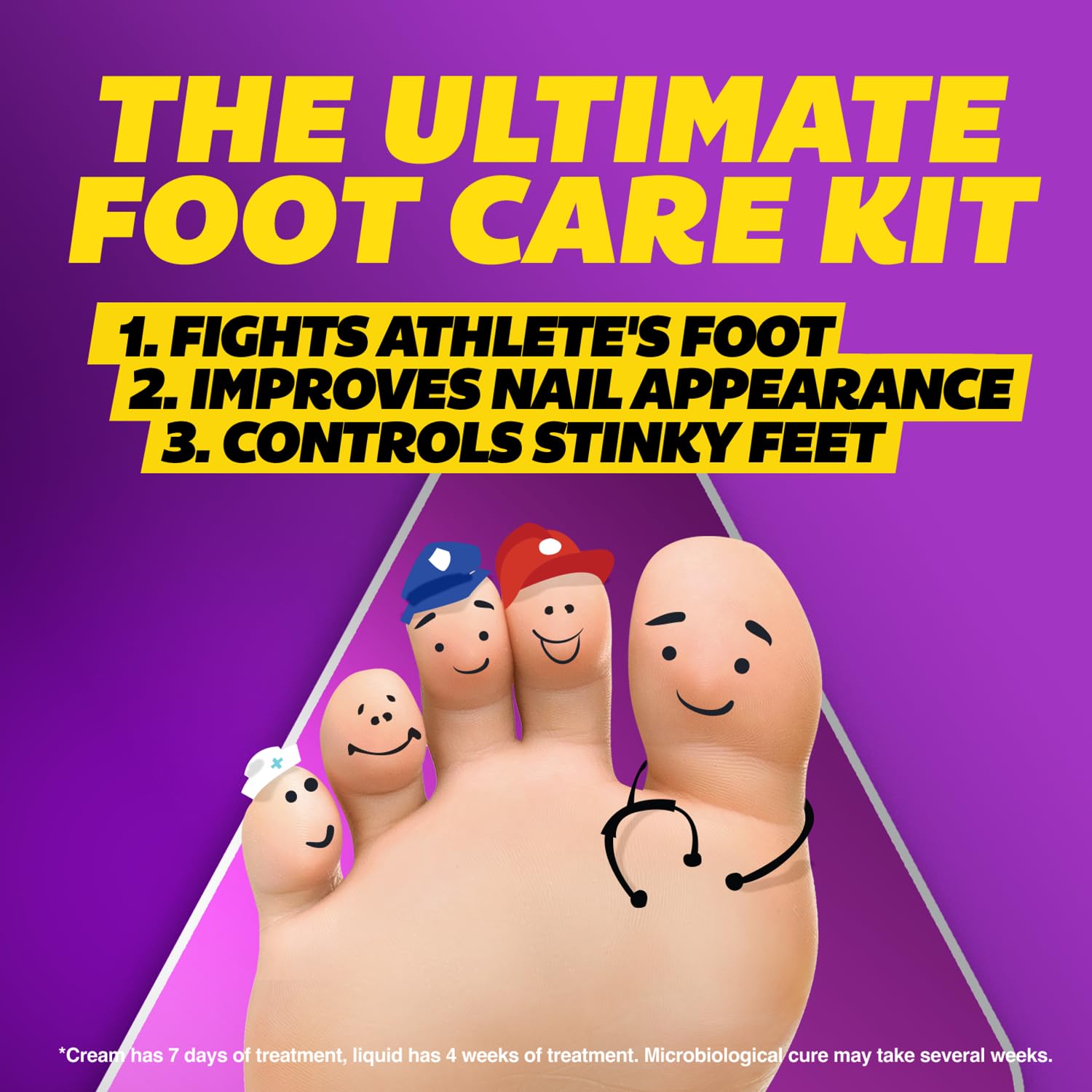 Silka Odor Defense Foot Powder dusted for fresh feet.