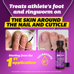 Silka Foot Powder with cooling beads absorbs moisture and odor.