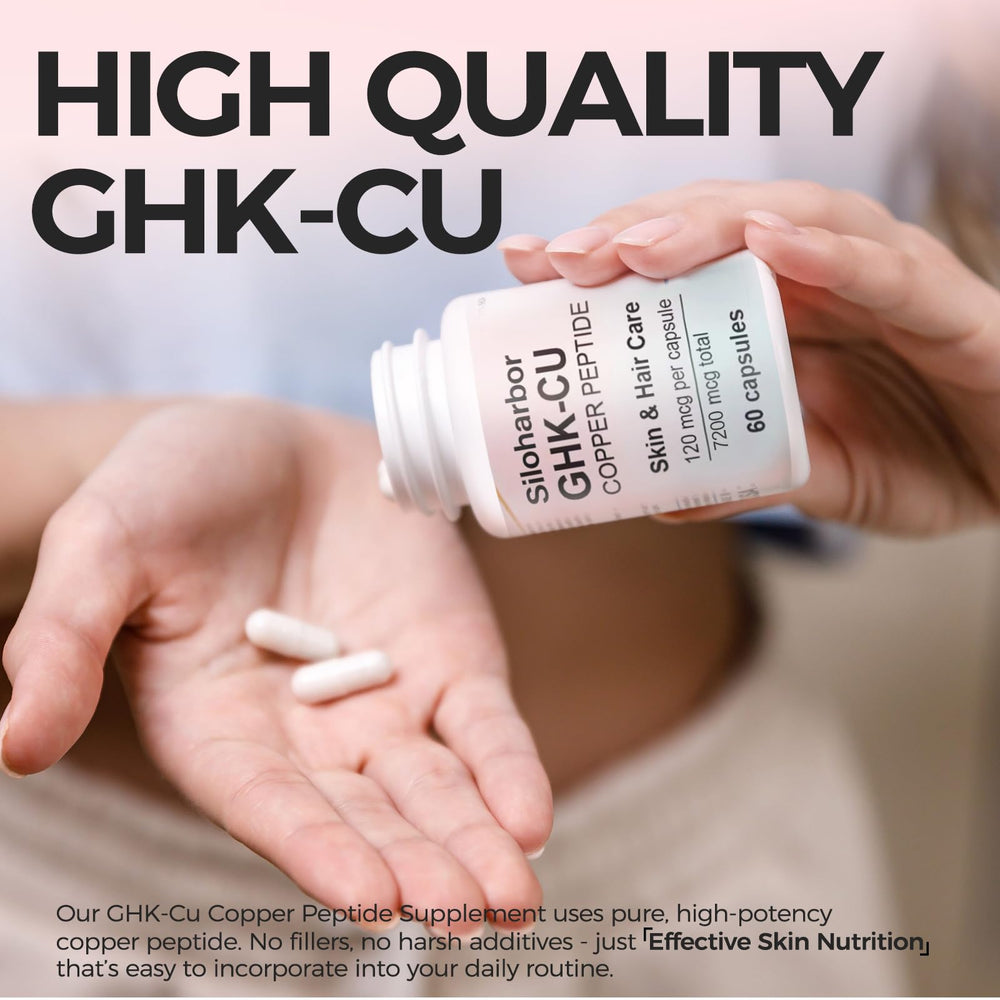 Label highlighting vegan and gluten-free GHK-Cu formula