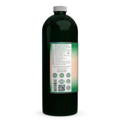 Cap close-up shows safe, USA-made natural mouthwash