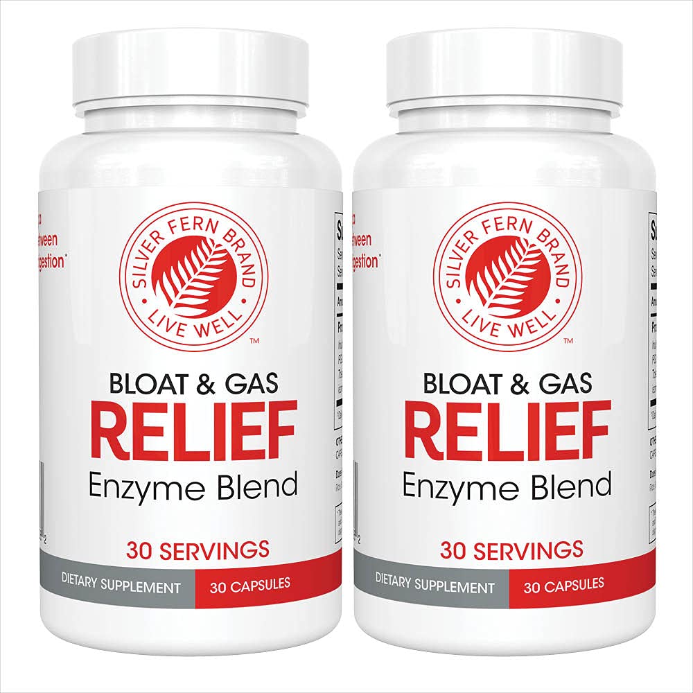 Silver Fern Bloat Relief bottle front view for digestion support