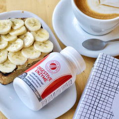 Silver Fern bottle label highlights potency and protein digestion support.