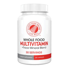 Silver Fern bottle label shows vegan whole-food vitamins for daily wellness
