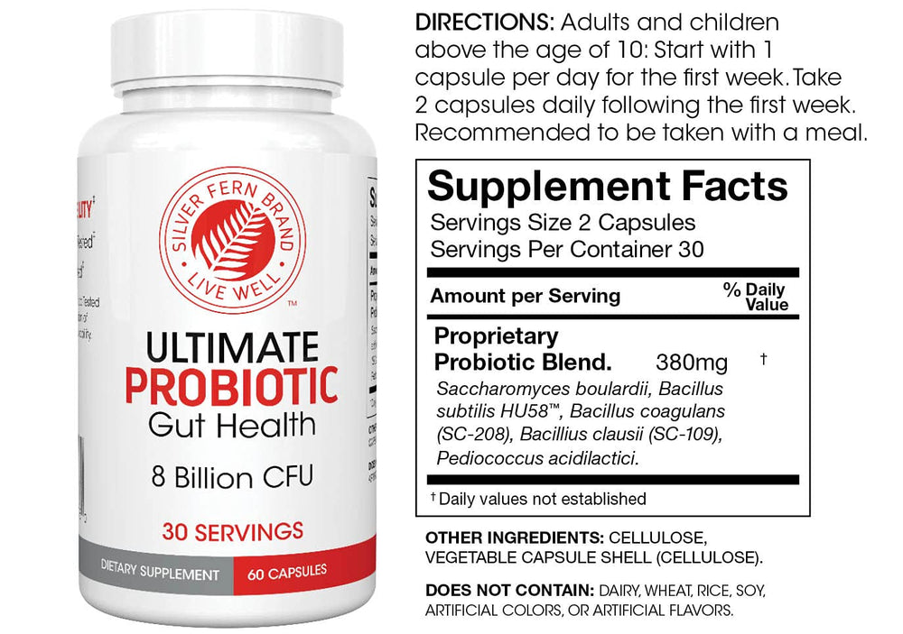 Silver Fern Cleanse Daily bottle front highlighting immune-support ingredients