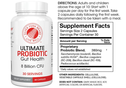 Silver Fern Cleanse Daily bottle front highlighting immune-support ingredients