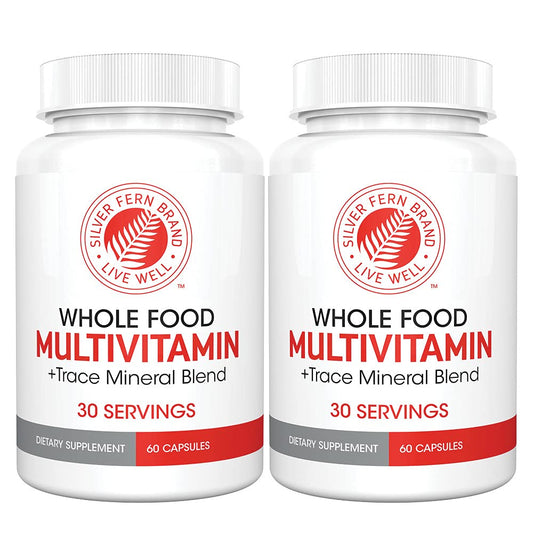 Silver Fern daily multi bottle showcases convenient all-day nutrition.