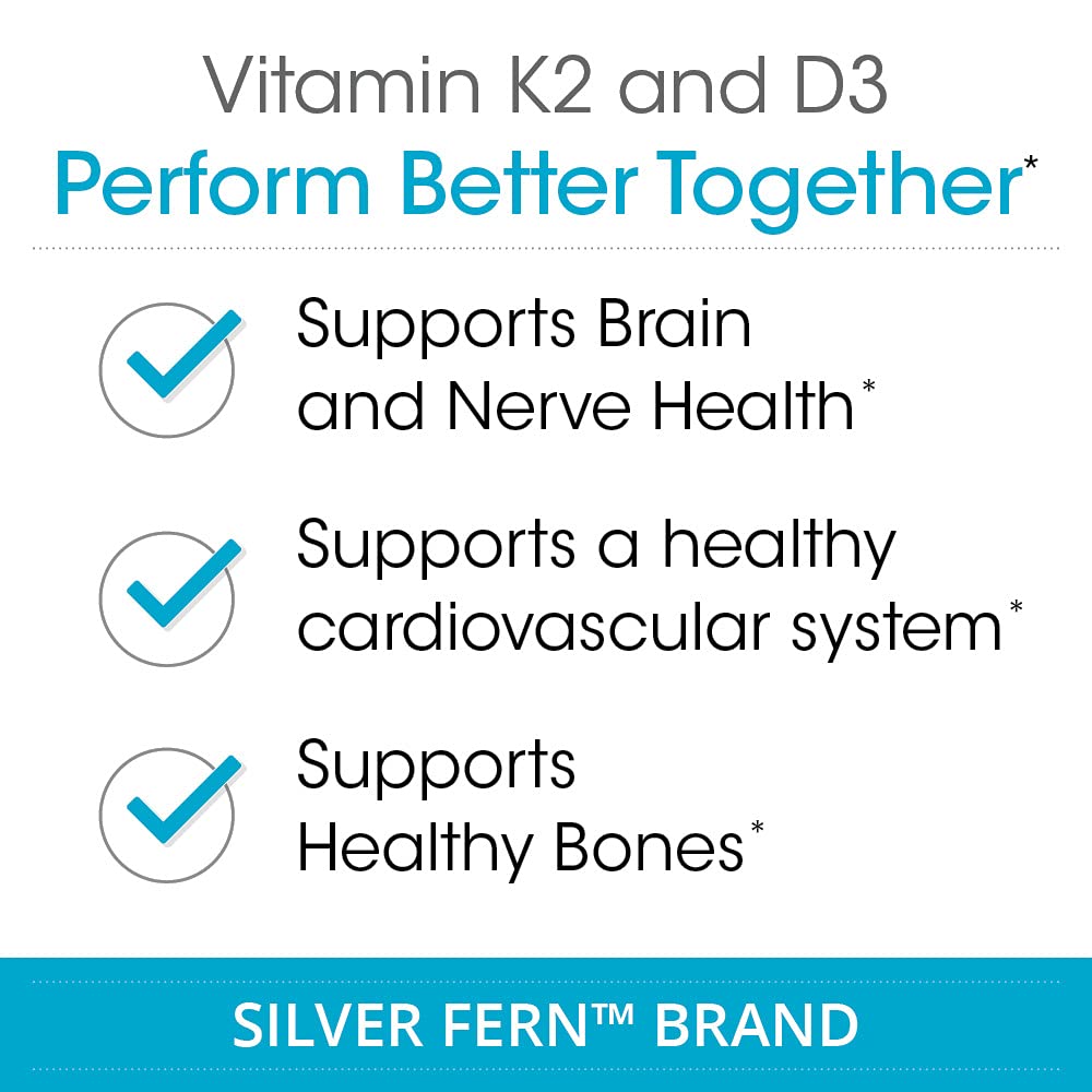 Capsules of Silver Fern K2-D3 displayed for daily supplementation