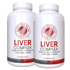 Silver Fern Liver Complex bottle front view for daily liver support