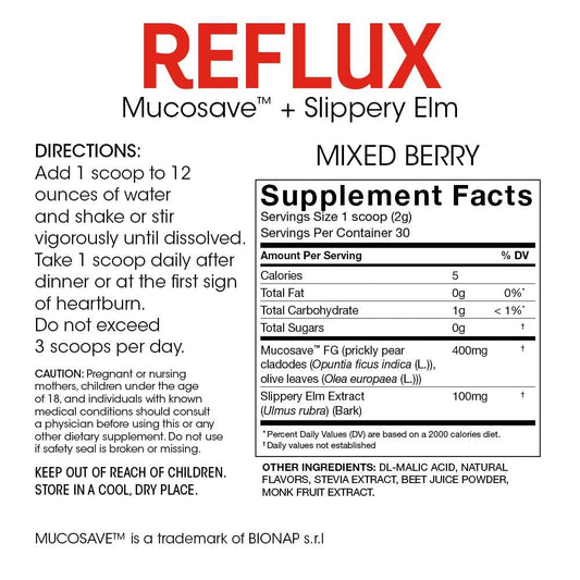 Silver Fern Reflux scoop measuring a precise 2 g serving.
