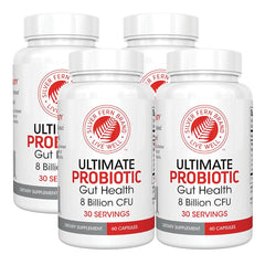Silver Fern Ultimate Probiotic 4-pack bottle shown for daily gut support