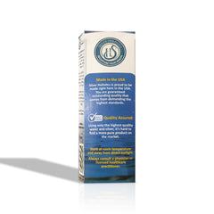 USA-made Silver Holistics label emphasizing purity and origin