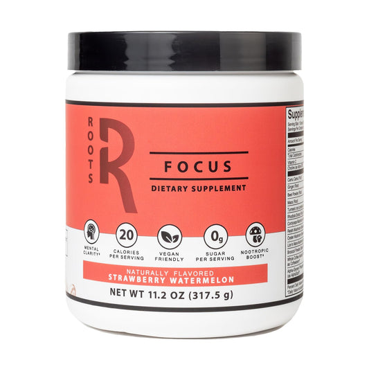 Silver Star Nutrition Roots Focus bottle pour for easy daily brain support