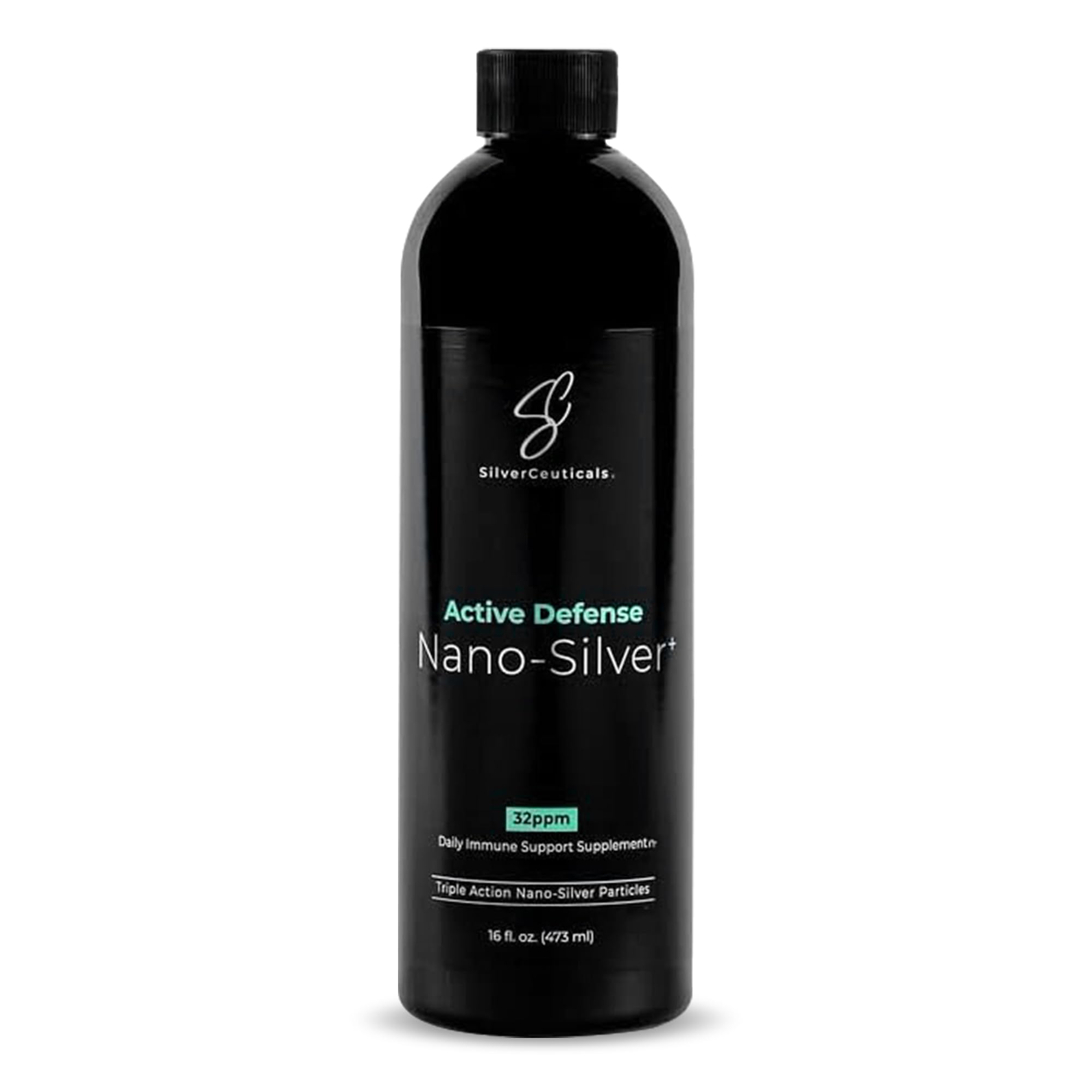 SilverCeuticals nano silver bottle 16oz for everyday use.